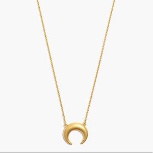 Madewell Chunky Crescent Moon Necklace